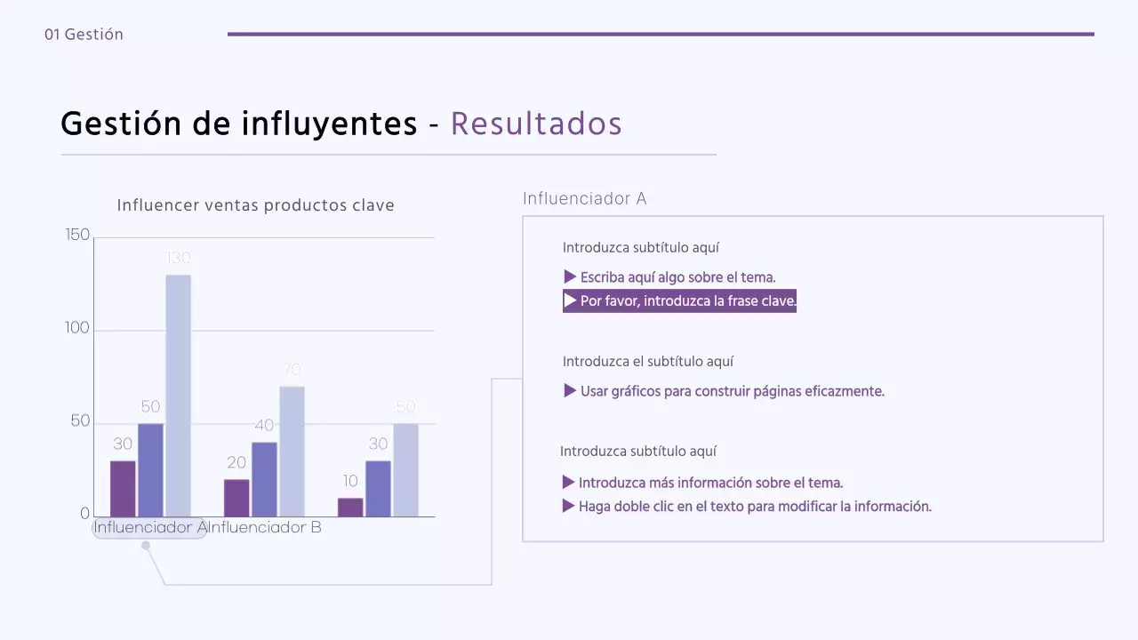 Una cartera limpia de diseño de marketing