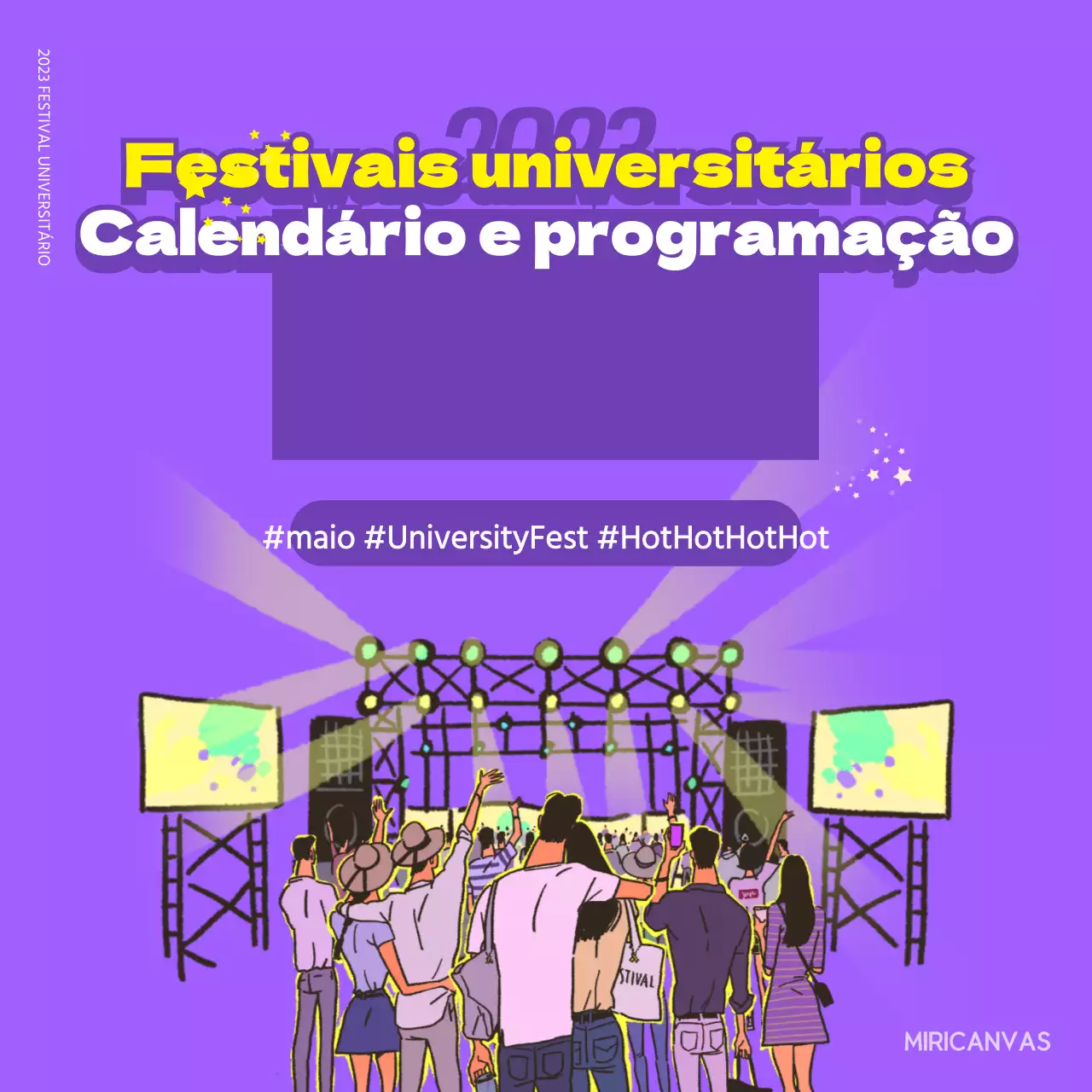 Calendário dos festivais universitários