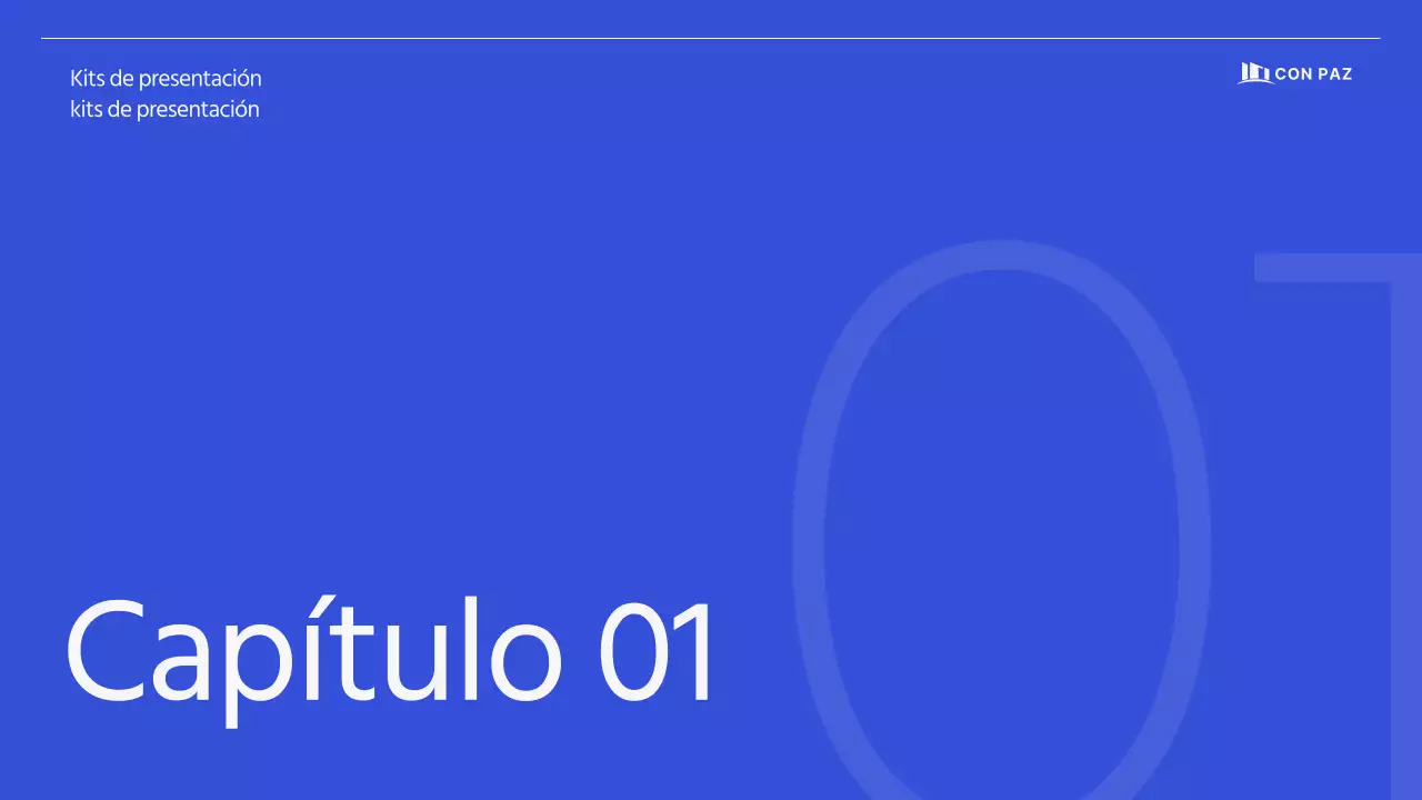 Propuesta corporativa sencilla y limpia en azul-gris