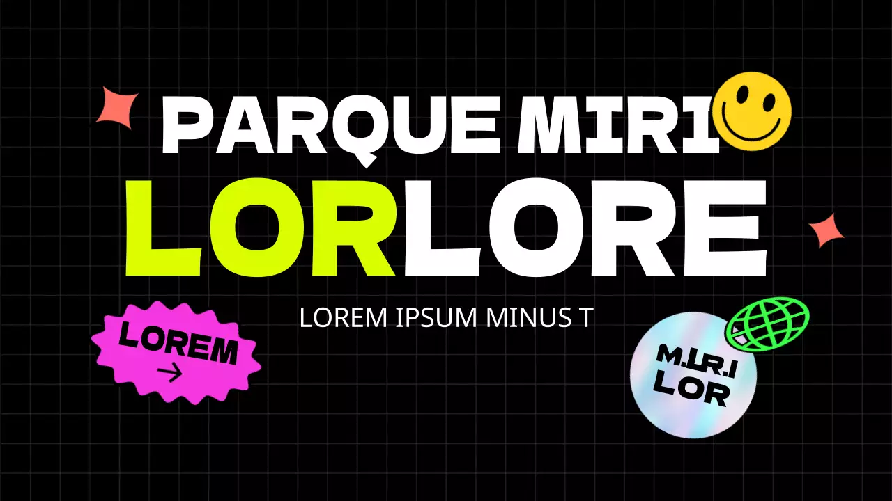 Pegatinas ilustradas de estilo kitsch y fuentes atrevidas en negro y colores neón dan un toque rítmico a las guías de conciertos y alquileres.