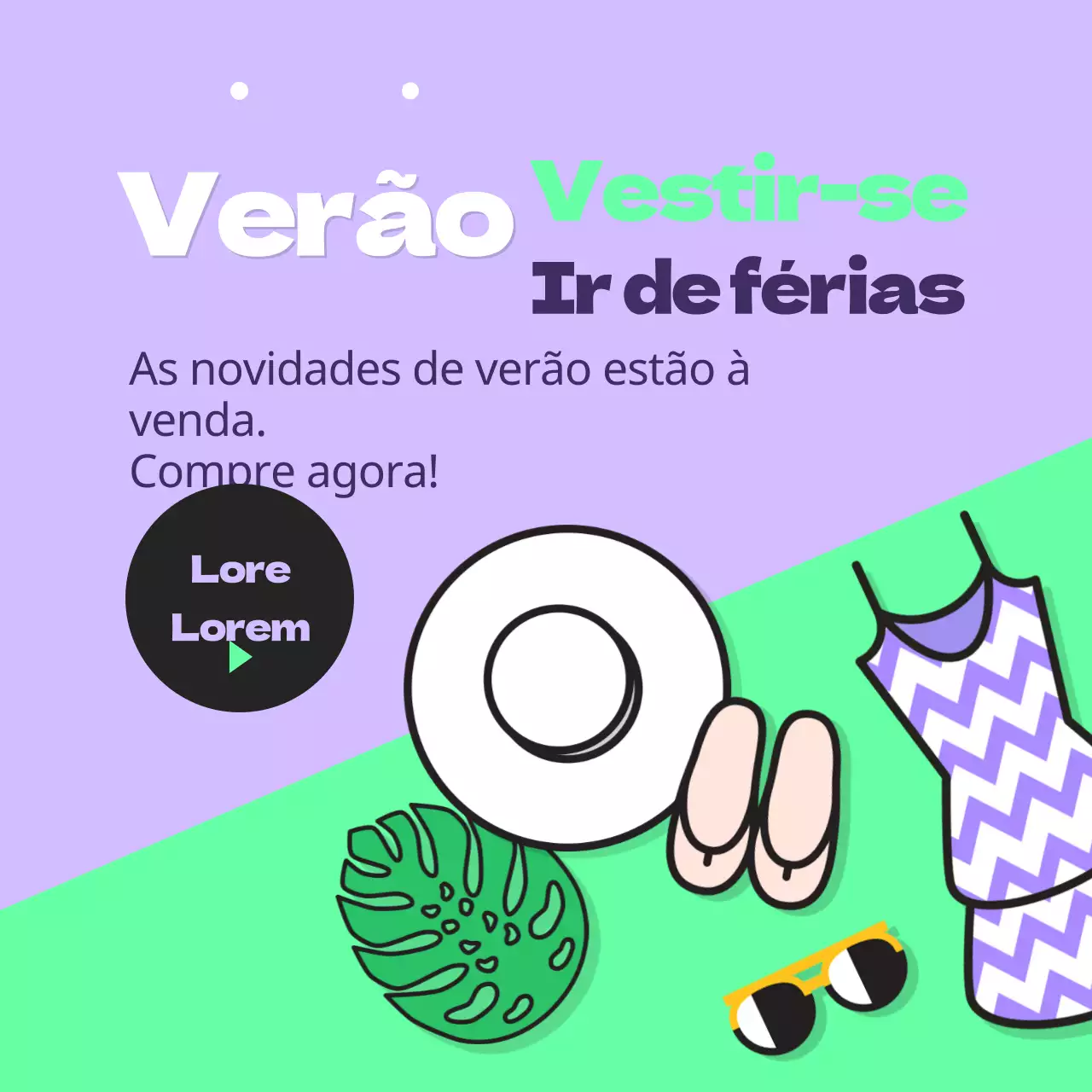 Promoção de férias de verão