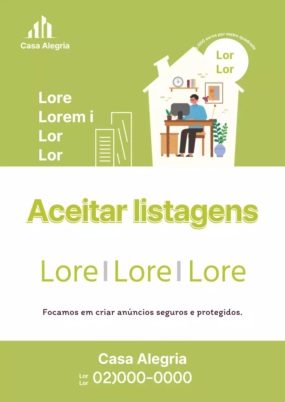 Listagens de propriedades verdes