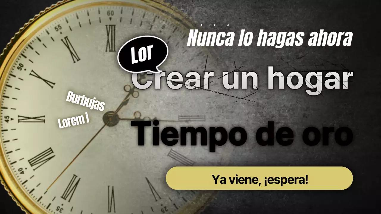 Diseño de fondo de reloj misterioso negro y dorado