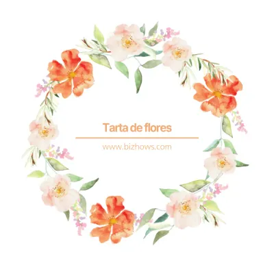 TARTA DE FLORES