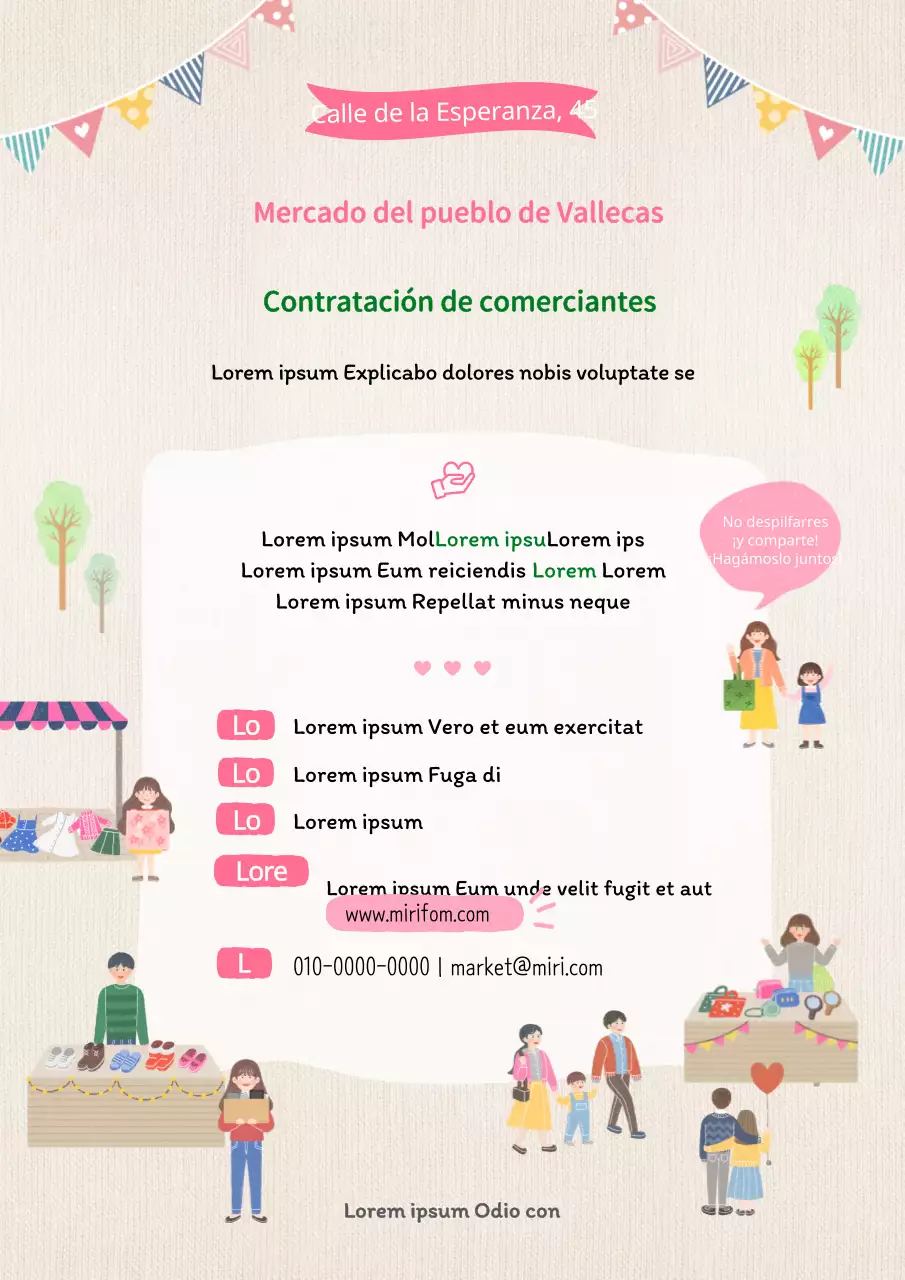 Se buscan vendedores para el mercadillo Pink Warm