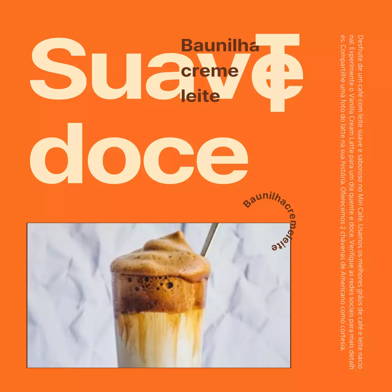 Moldura fotográfica com texto realçado a laranja