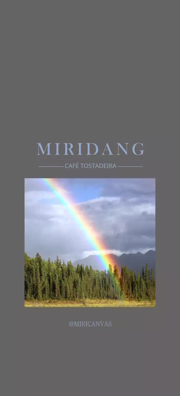 Apresentação fotográfica emocional em cinzento escuro e azul para promover um café