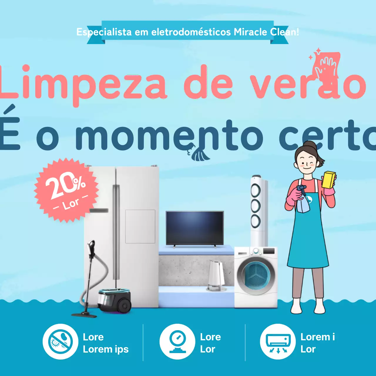 Evento de desconto da Blue Appliance Cleaning