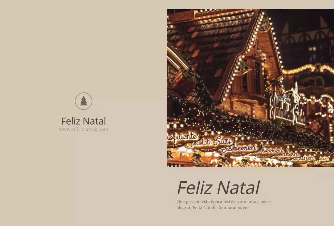 Conceito fotográfico emocional Natal em castanho