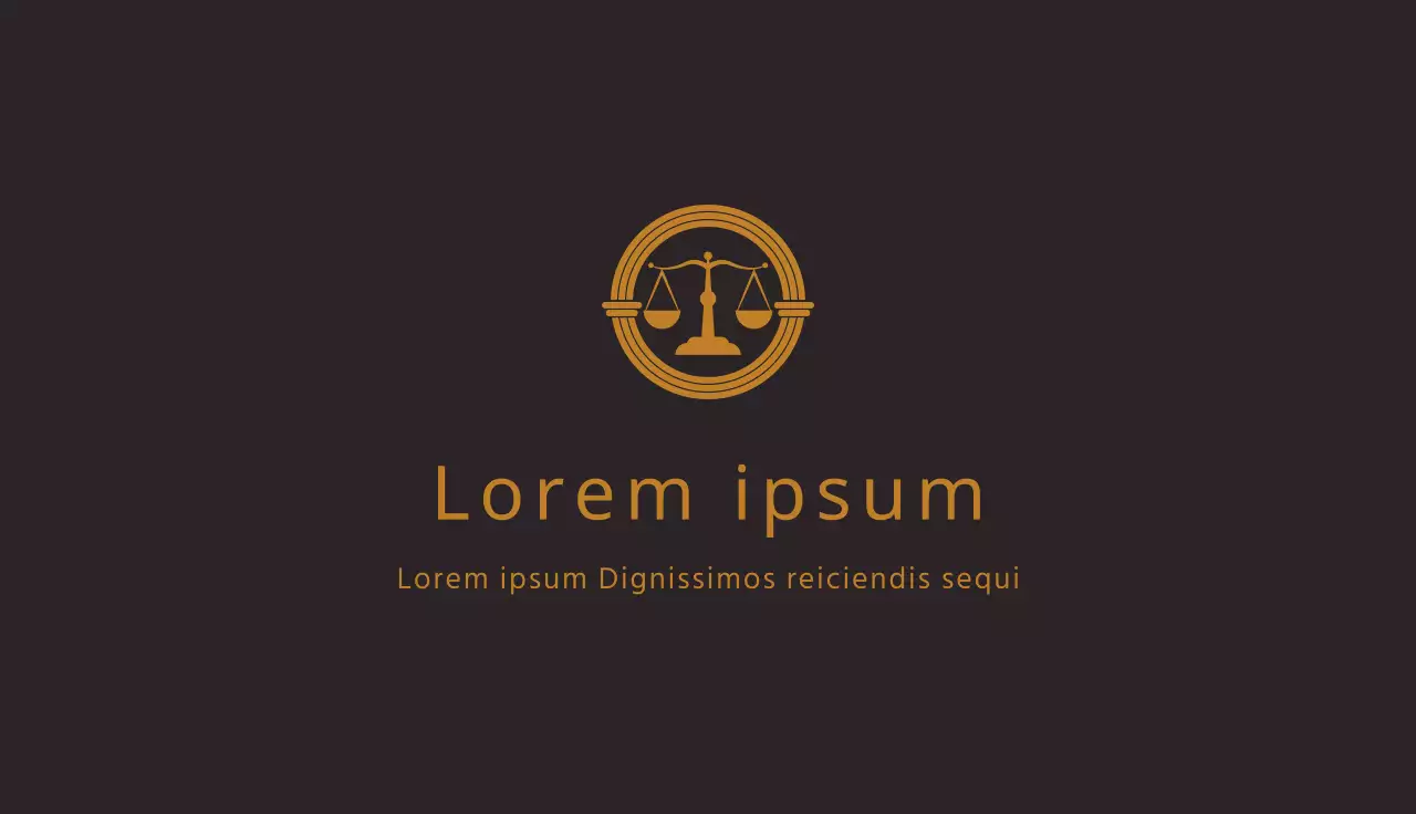 logótipo castanho empresa de advogados limpa