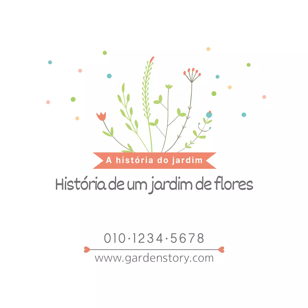 História de um jardim de flores
