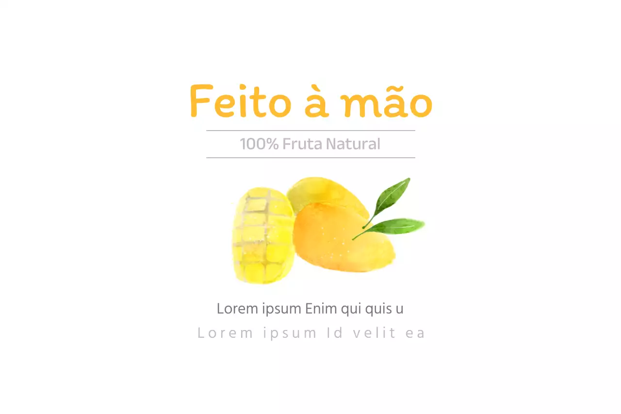 100% FRUTAS VERDADEIRAS Manga
