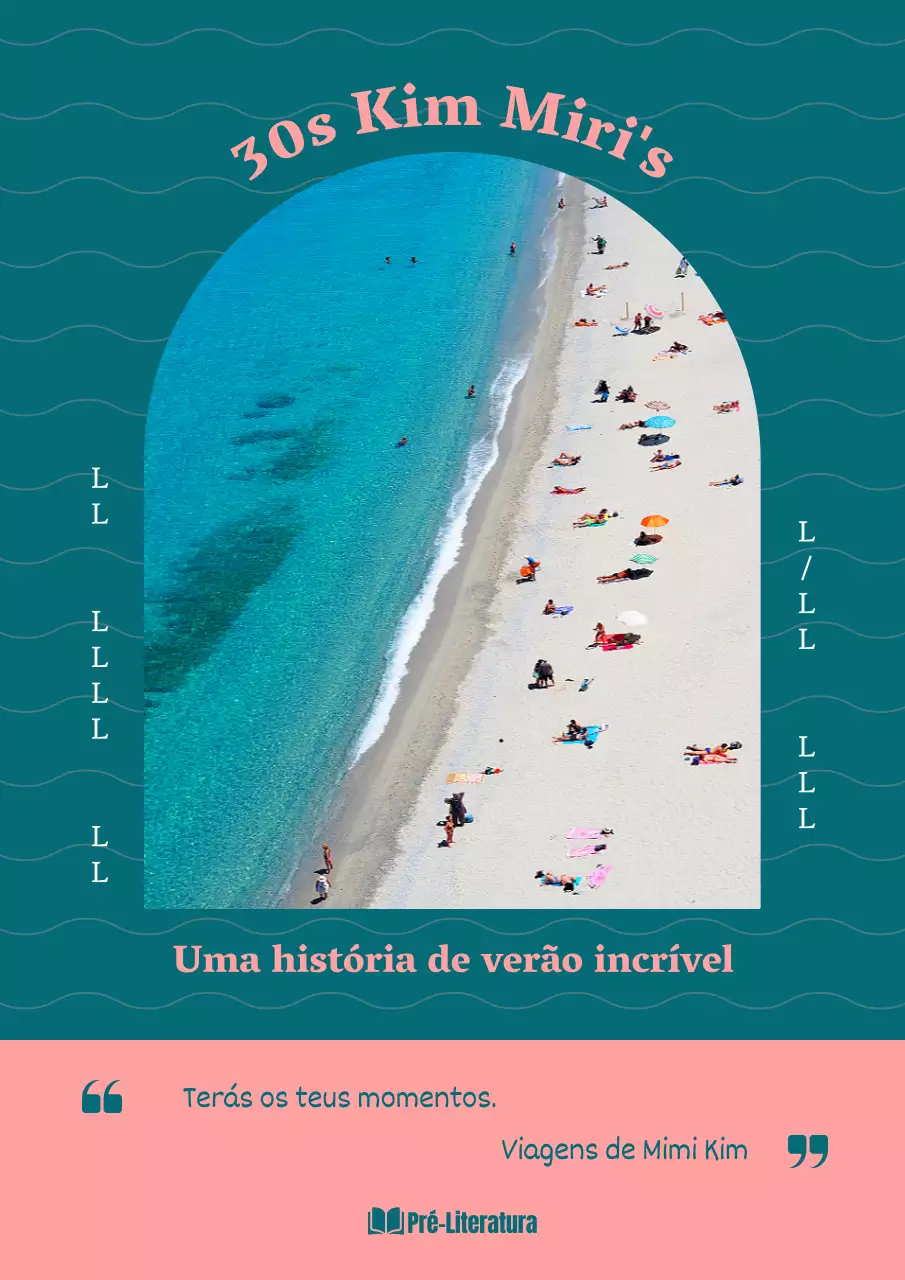 Ensaio simples com fundo oceânico cor-de-rosa e azul