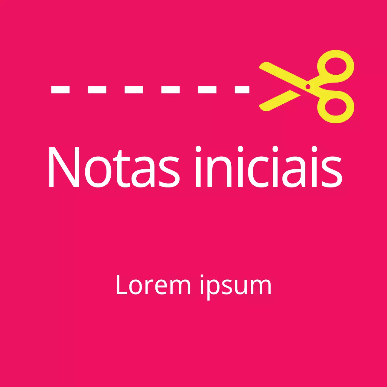 Notas de abertura