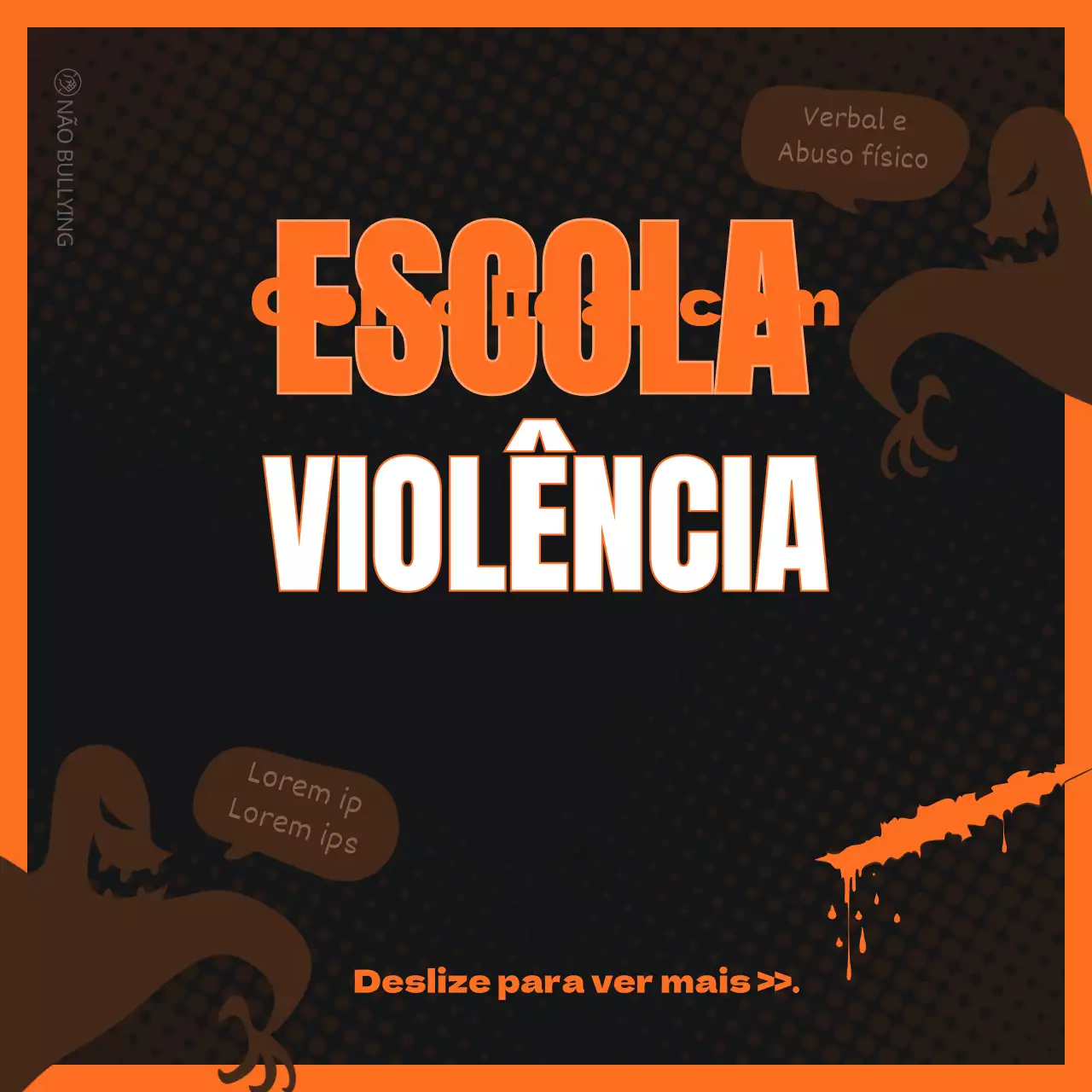 Promoção da erradicação da violência escolar em laranja