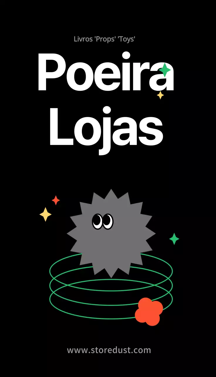 Ilustração gira em preto Cartão de visita de loja geral