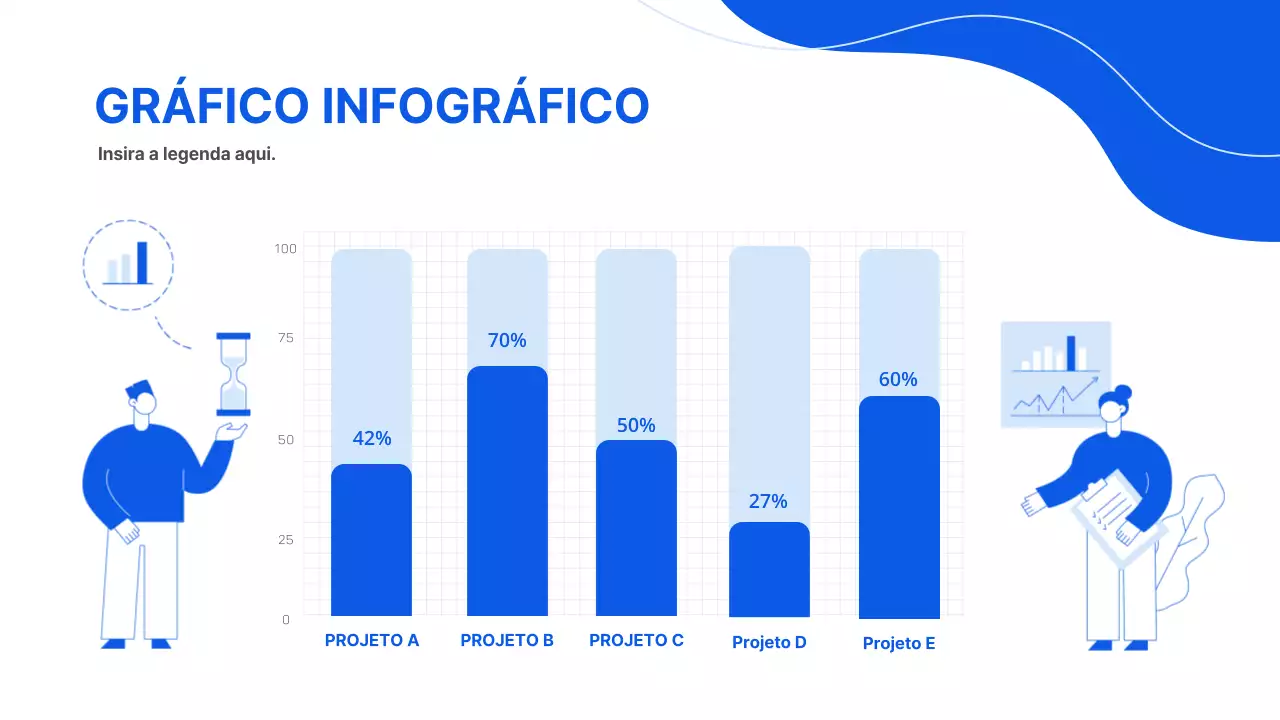 Bluetone Chart Infographic PPT Presentation Desempenho de vendas