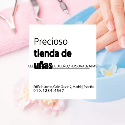 Preciosa tienda de uñas