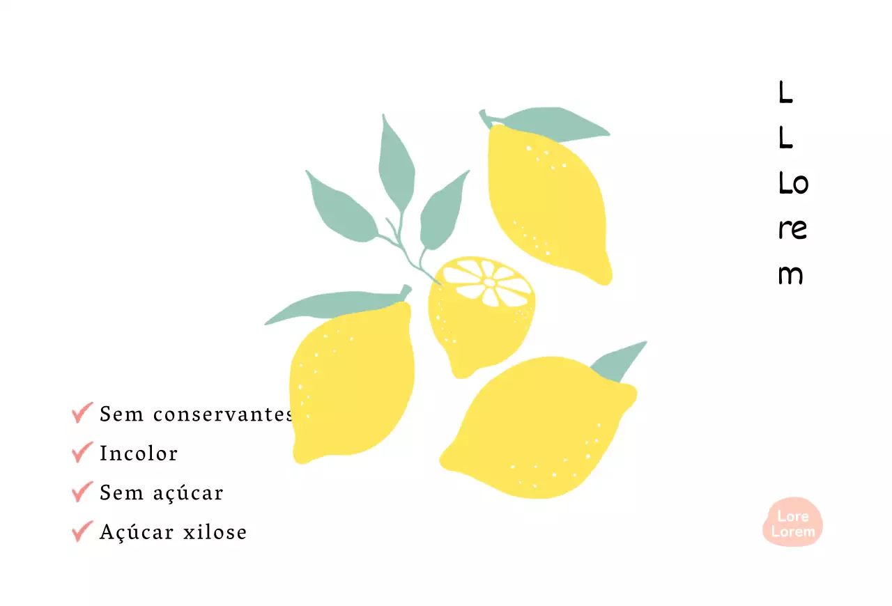 Postal ilustrado de limonada