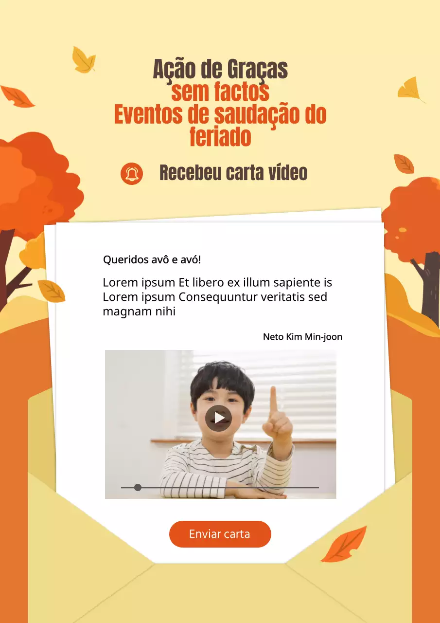 Cartas de bordo do outono AmareloEvento de cartas de vídeo Obon da Conceito