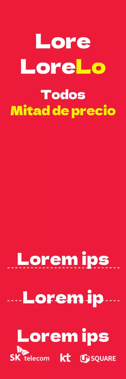 Todo a mitad de precio