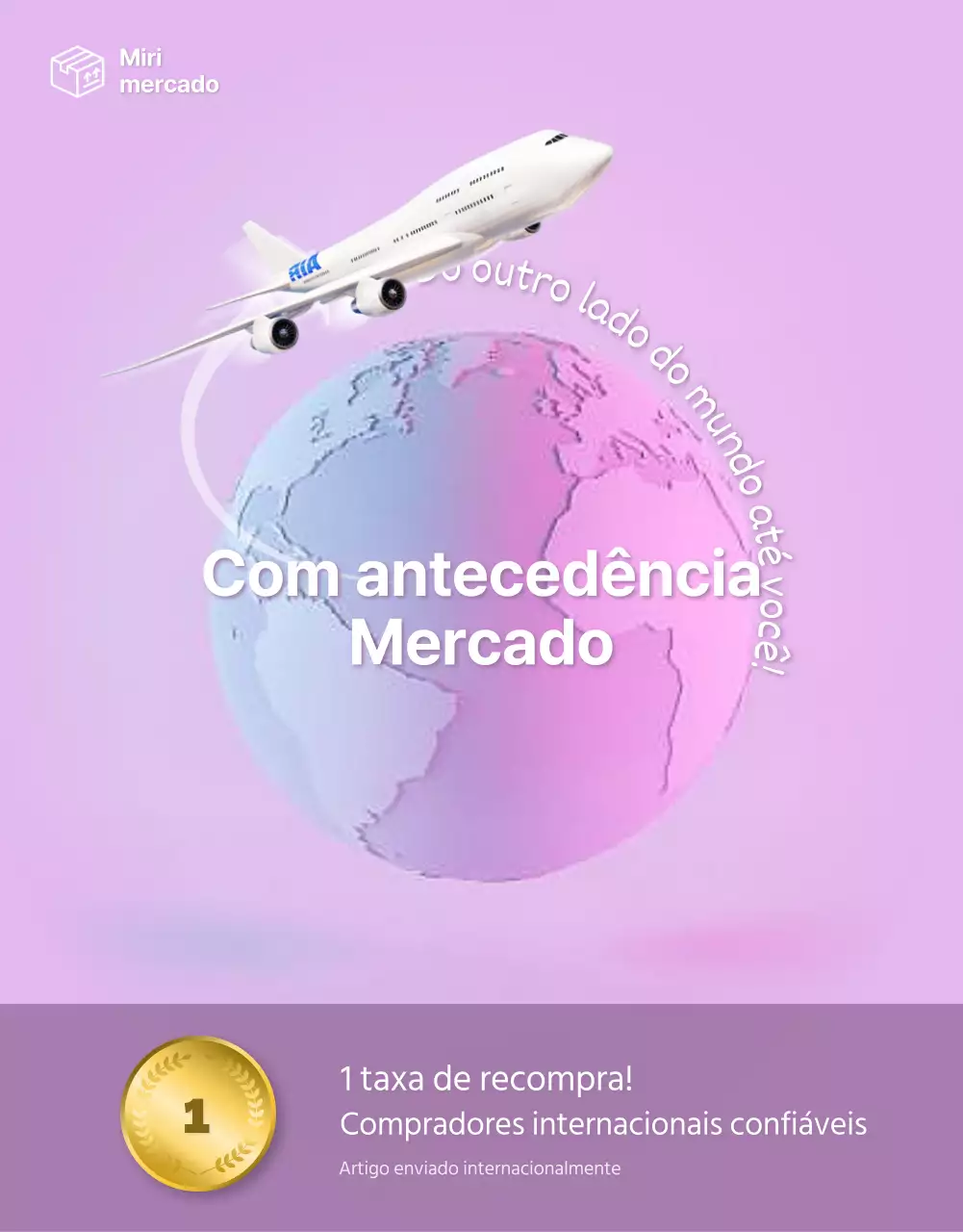 Página simples de pormenor da compra no estrangeiro com detalhes em roxo