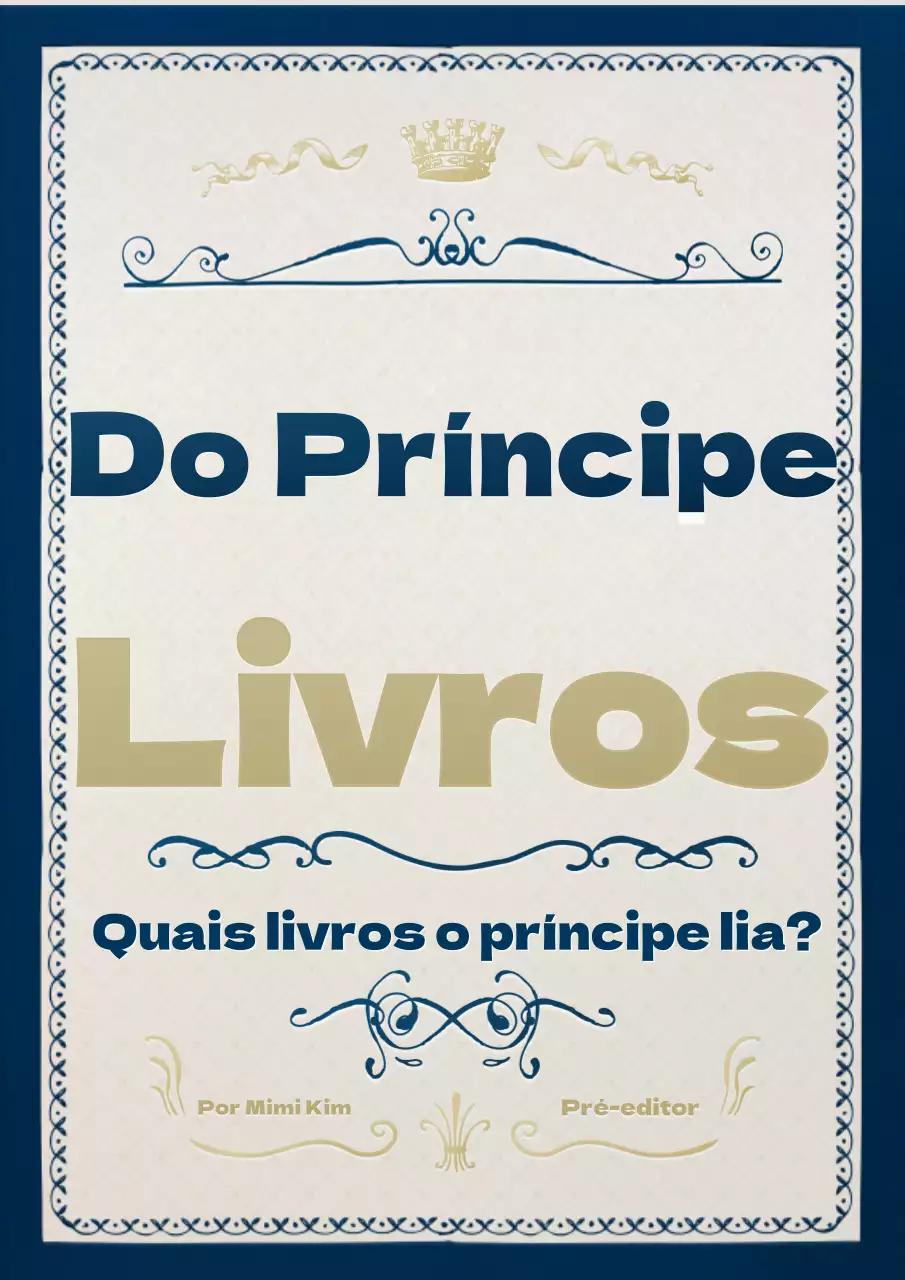 Um romance num estilo decorativo de azul e dourado