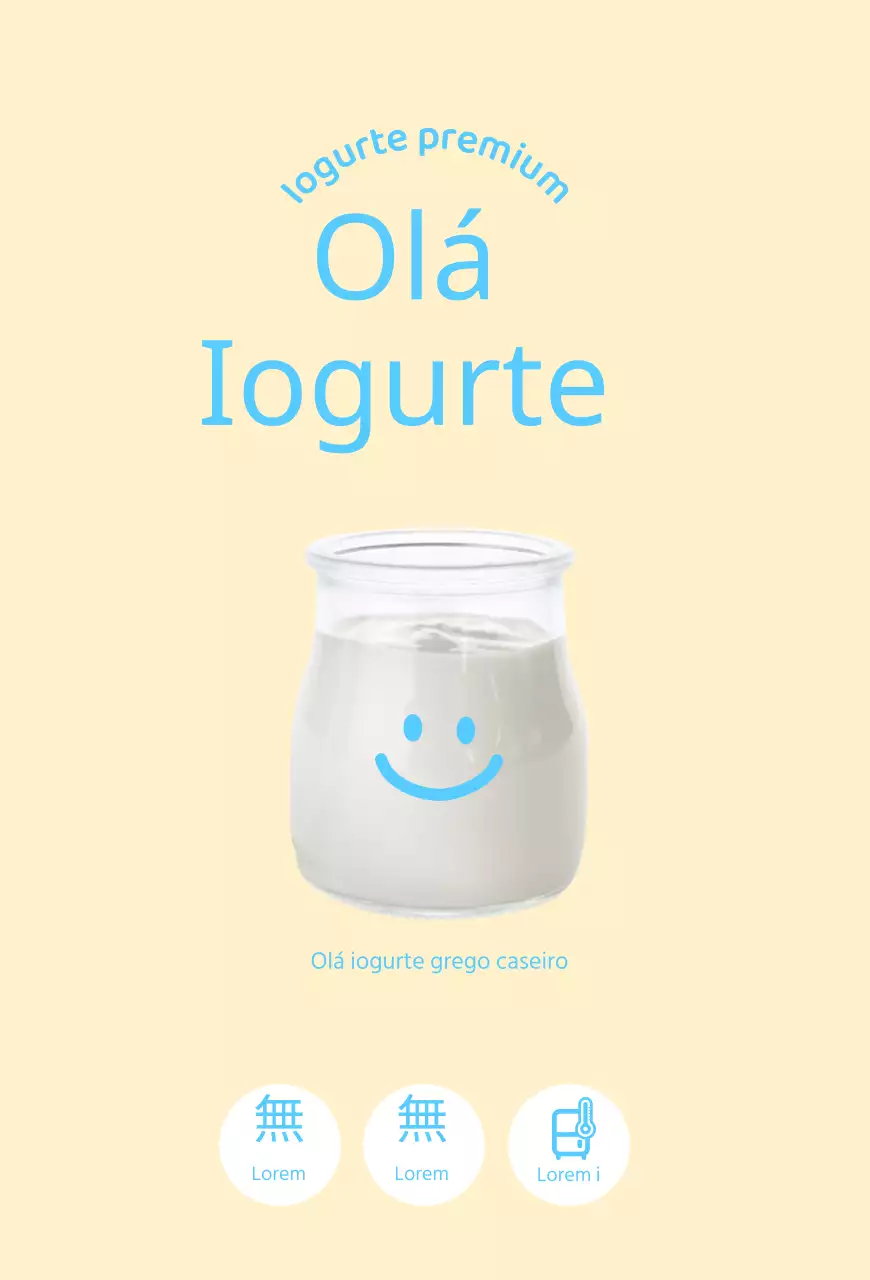 Cartões de pasta de iogurte de limão para promoção de produtos