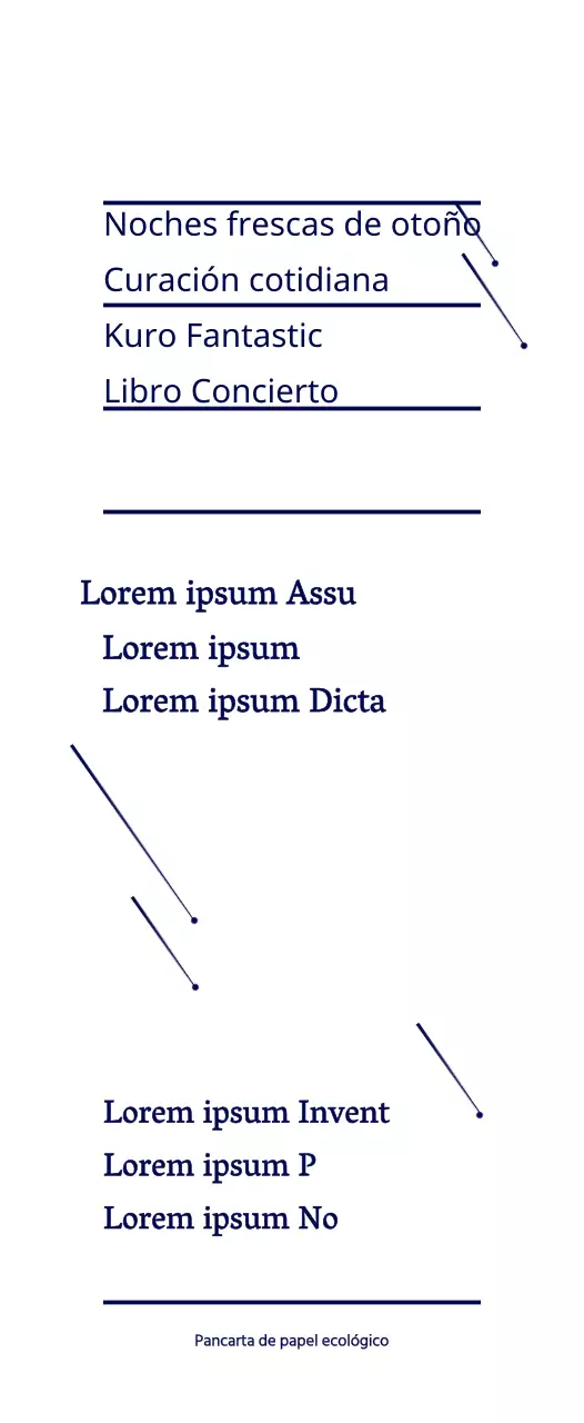 Azul marino simple estrella ilustración estilo libro Concierto información anuncio