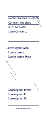 Azul marino simple estrella ilustración estilo libro Concierto información anuncio