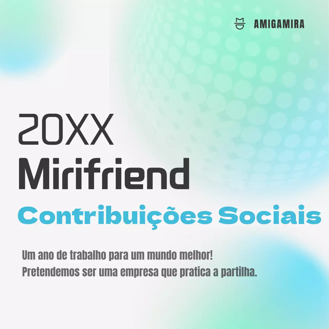 Responsabilidade social das empresas com um conceito de gradiente manchado de azul e menta