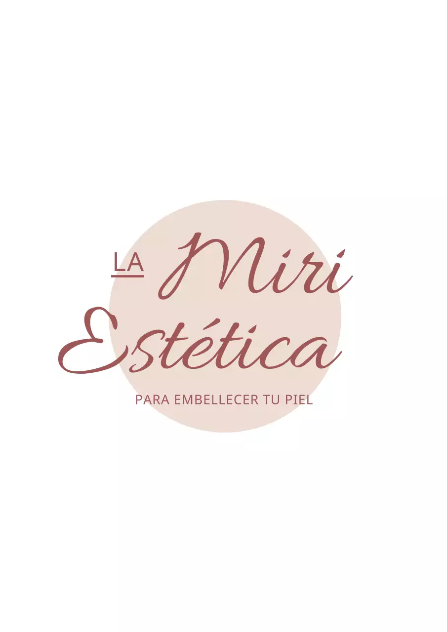 Diseñe una bolsa de cordón para una estética dermatológica con un círculo rosa y el nombre de la empresa en cursiva.