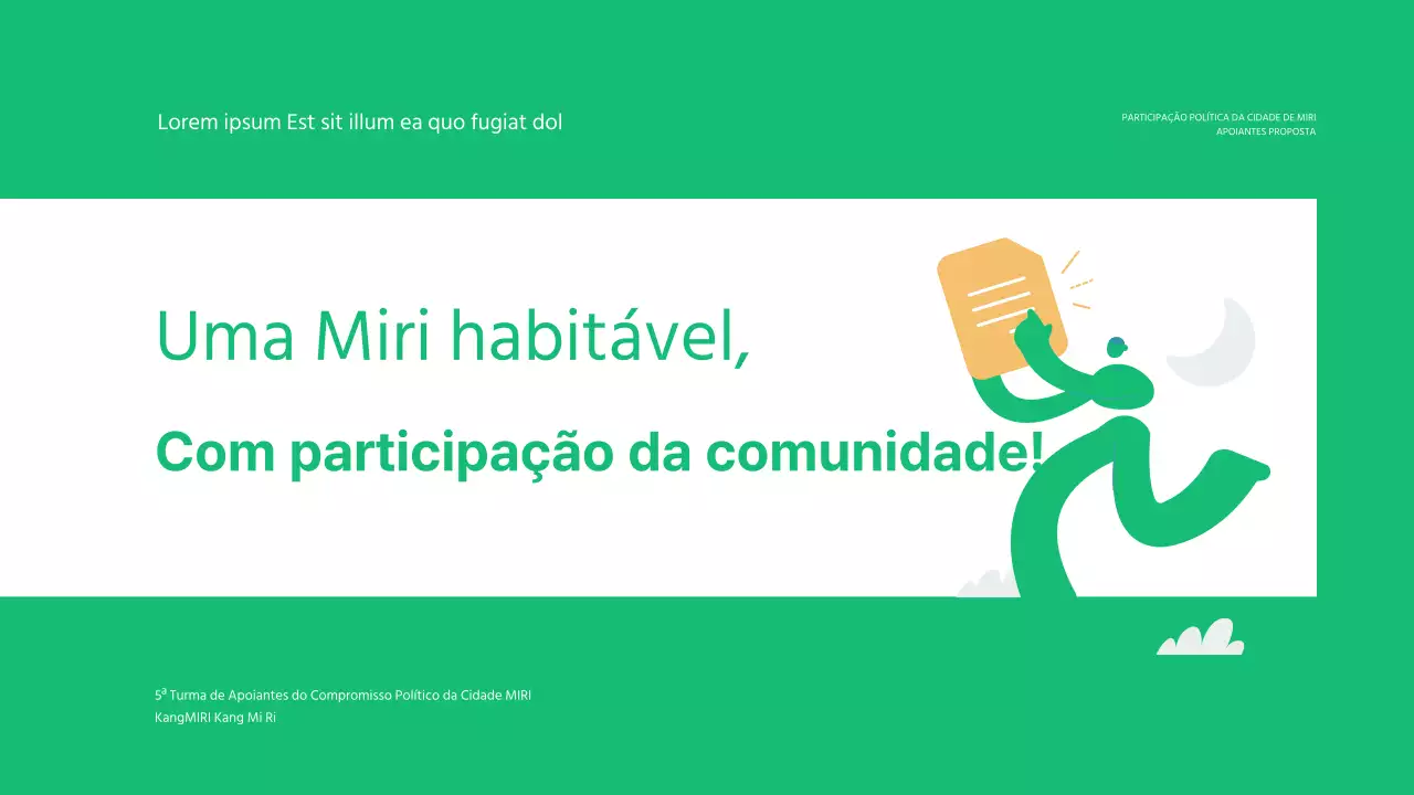 Promover eventos simples, ecológicos e municipais