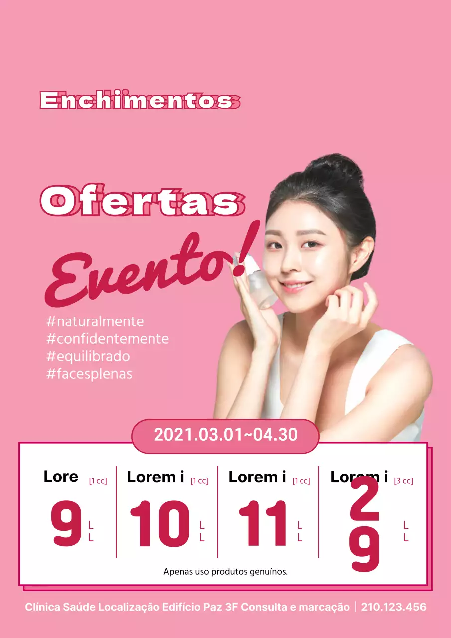 Eventos de dermatologia cor-de-rosa