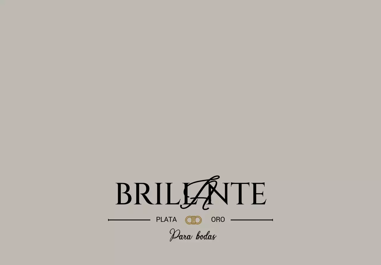 Diseño con el logotipo de una joyería exclusiva para bodas, en negro y con clase