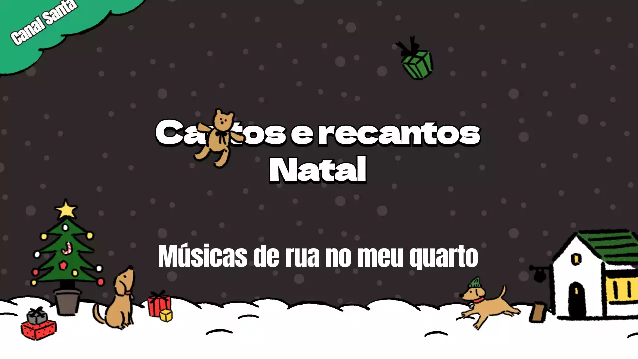Correio de música de Natal em preto e verde