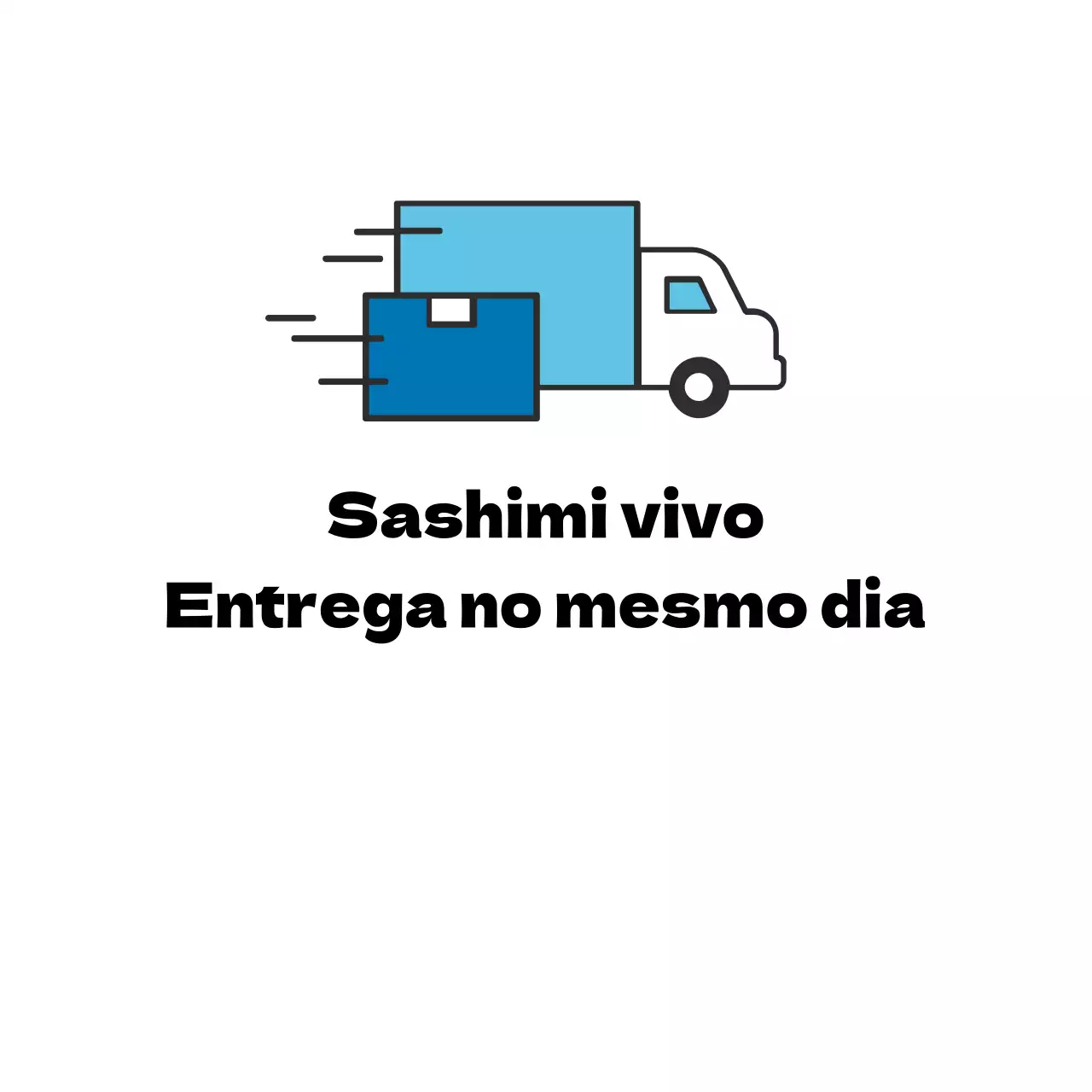 Entrega no mesmo dia de sashimi de marisco