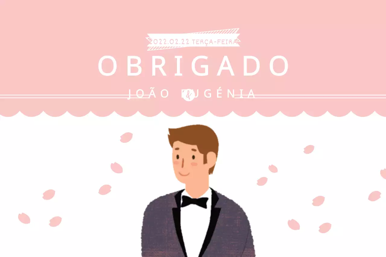 Convite de casamento do noivo