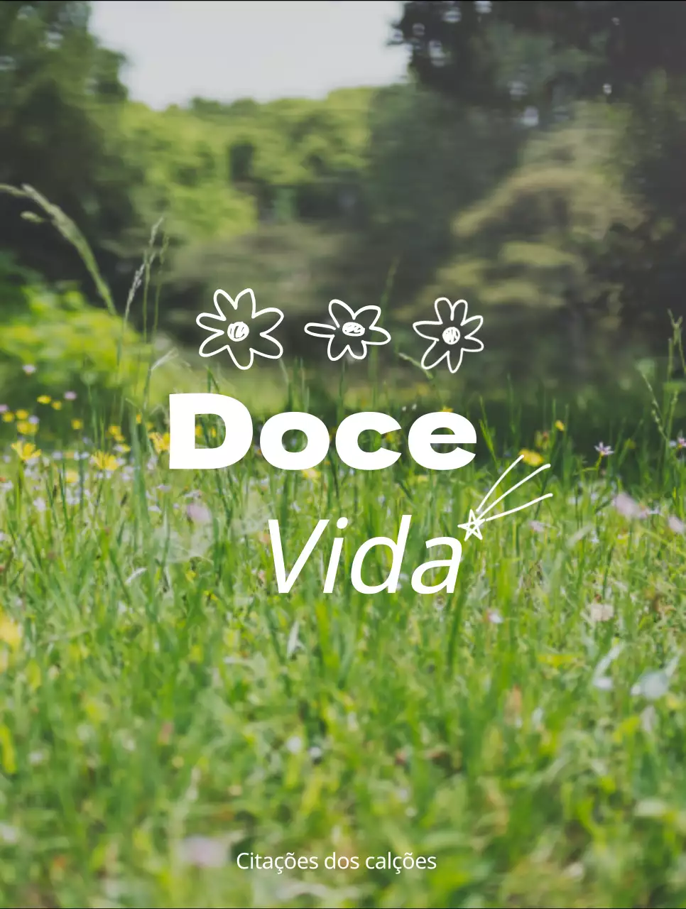 Mercadoria com fotografias emocionais de paisagens a amarelo e branco e texto emocional