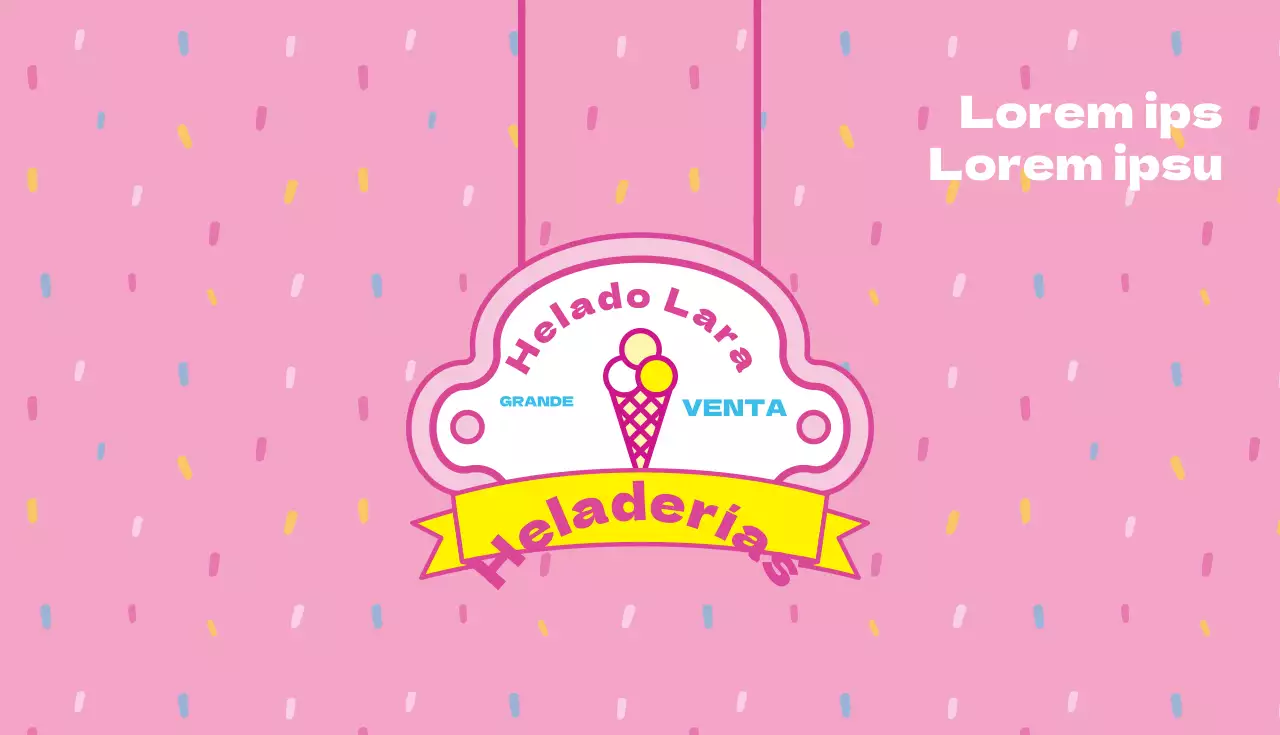 Tarjeta de visita de Helados Lara