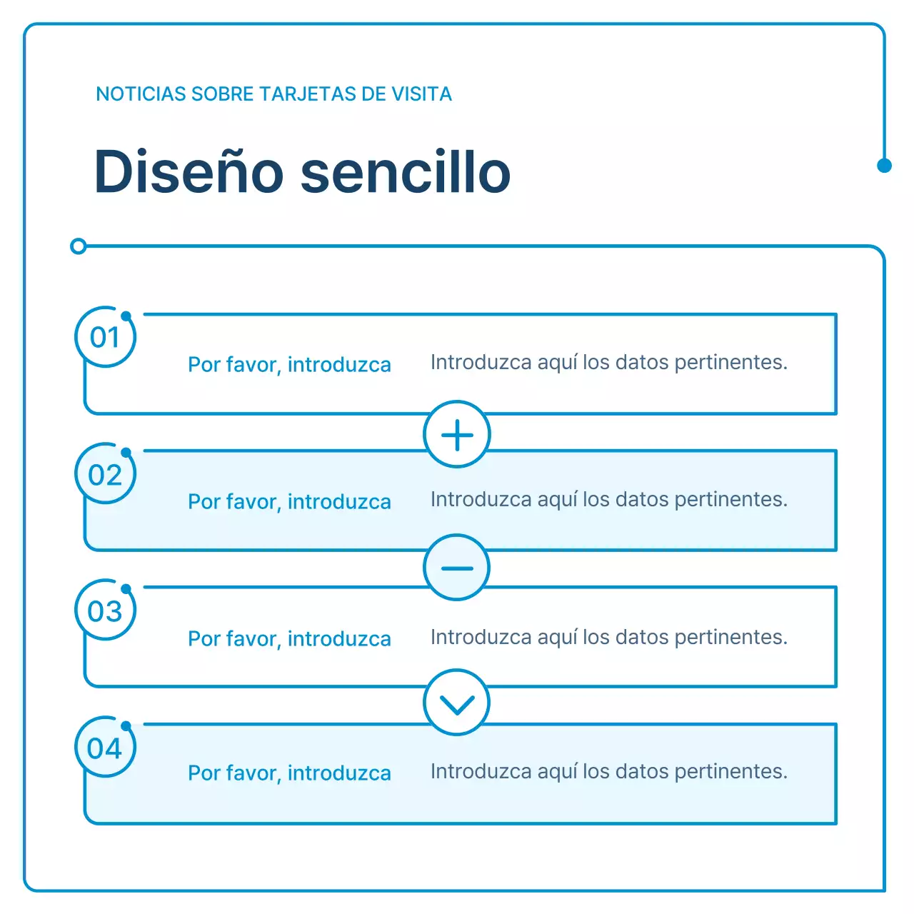 Guía de boletines corporativos en geometría blanca y azul