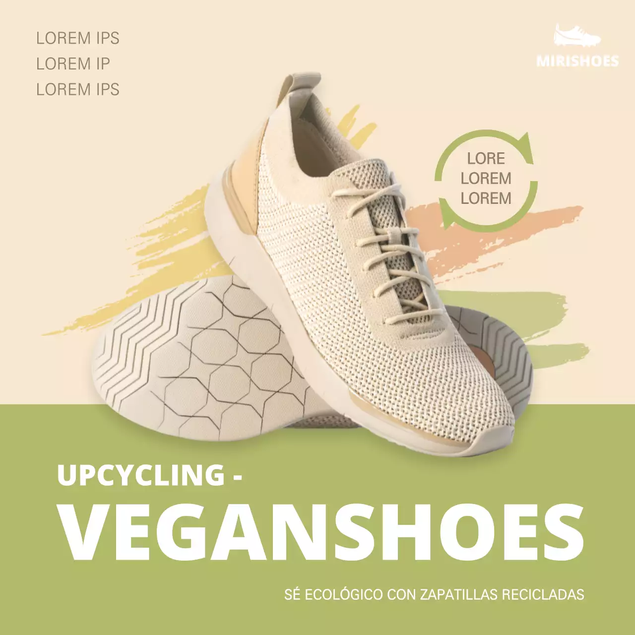 Zapatillas veganas en tonos apagados Instagram feed