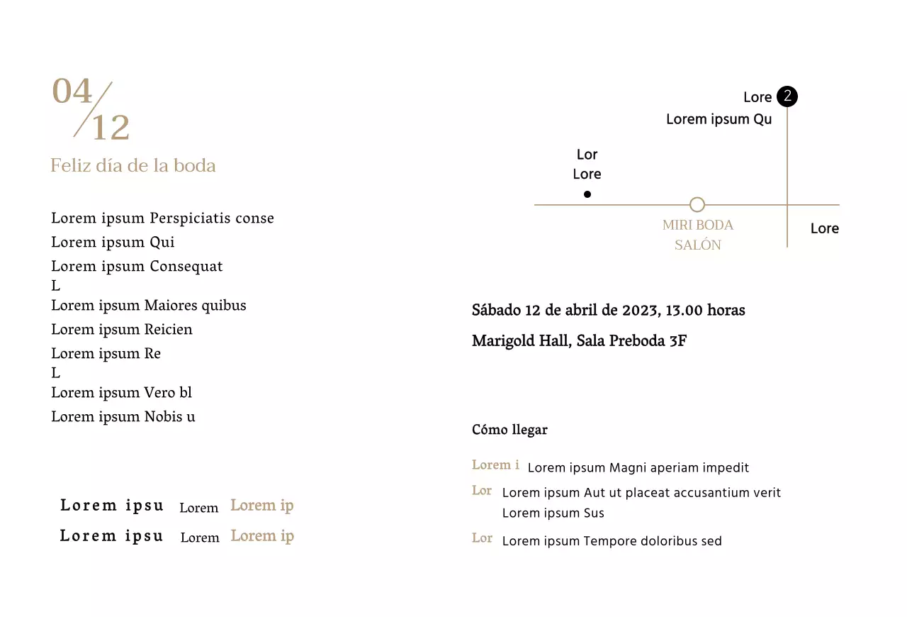 Invitación de boda con concepto de texto limpio y marco ovalado