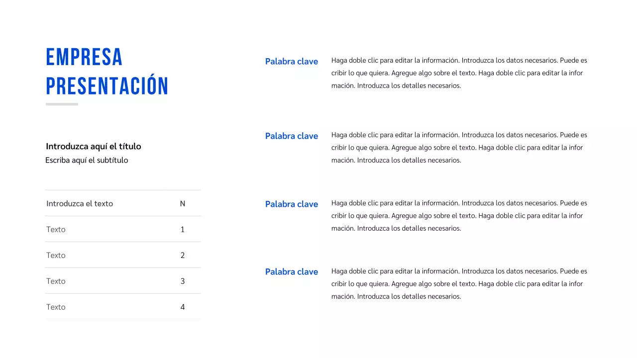 Presentación básica