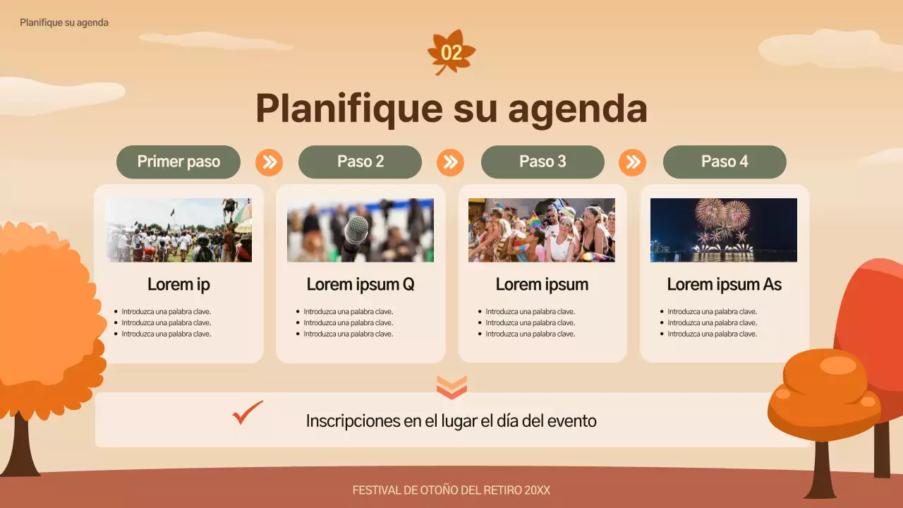 Prospecto del Festival de Otoño Marrón y Natural