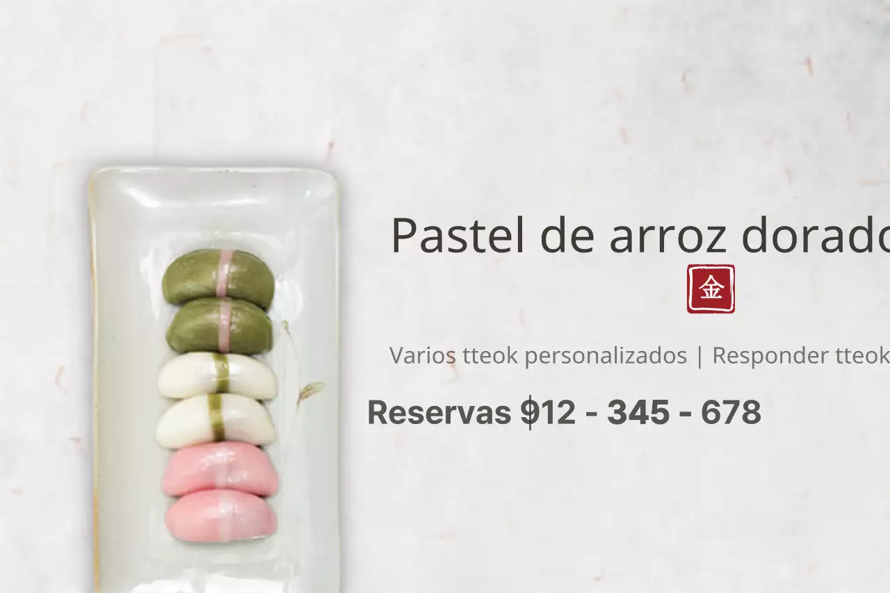 Pastel de arroz dorado