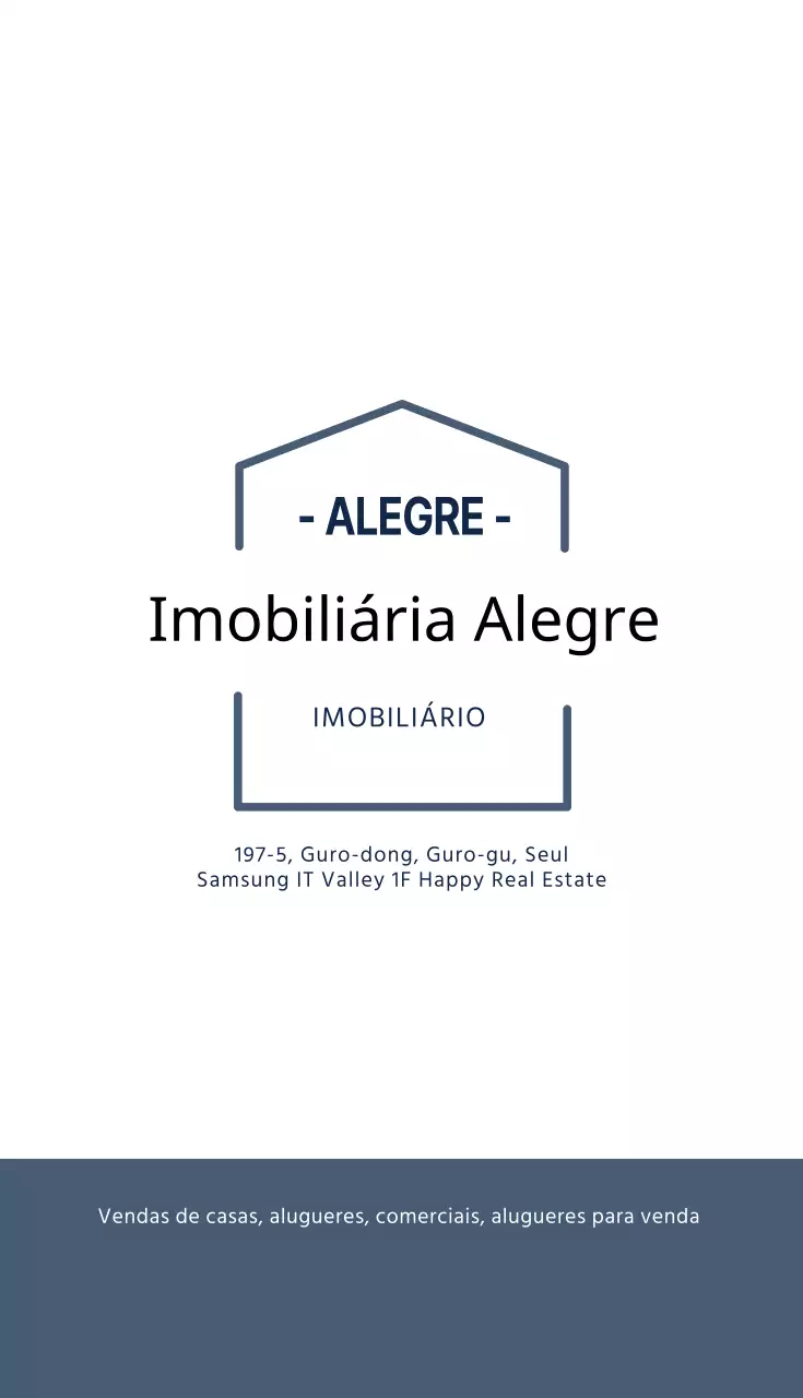 Logotipo da ilustração branca da Marinha cartão de visita do sector imobiliário