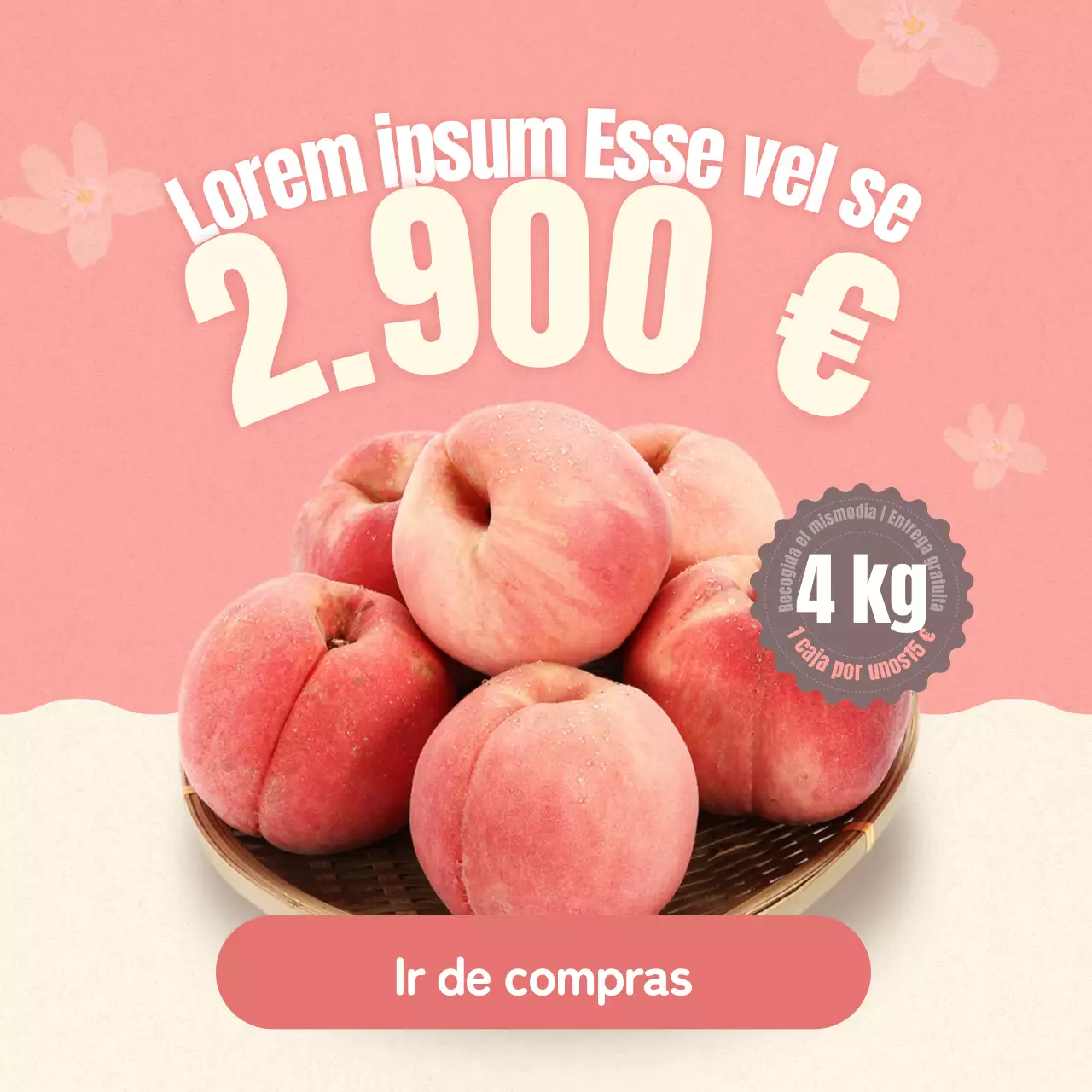 Cómo conservar la fruta bonita en melocotones rosas y beiges