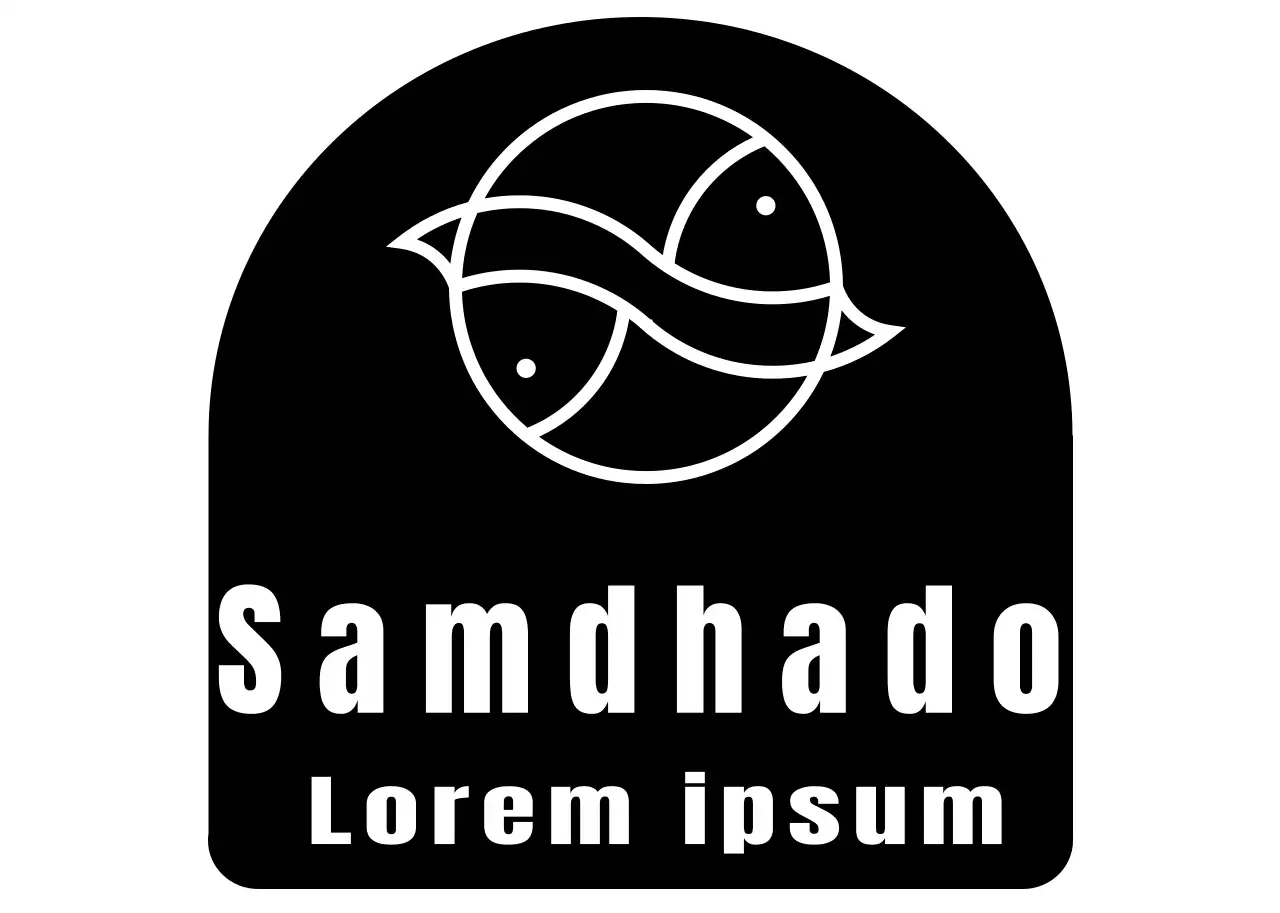 Chapéu preto com logótipo de restaurante simples
