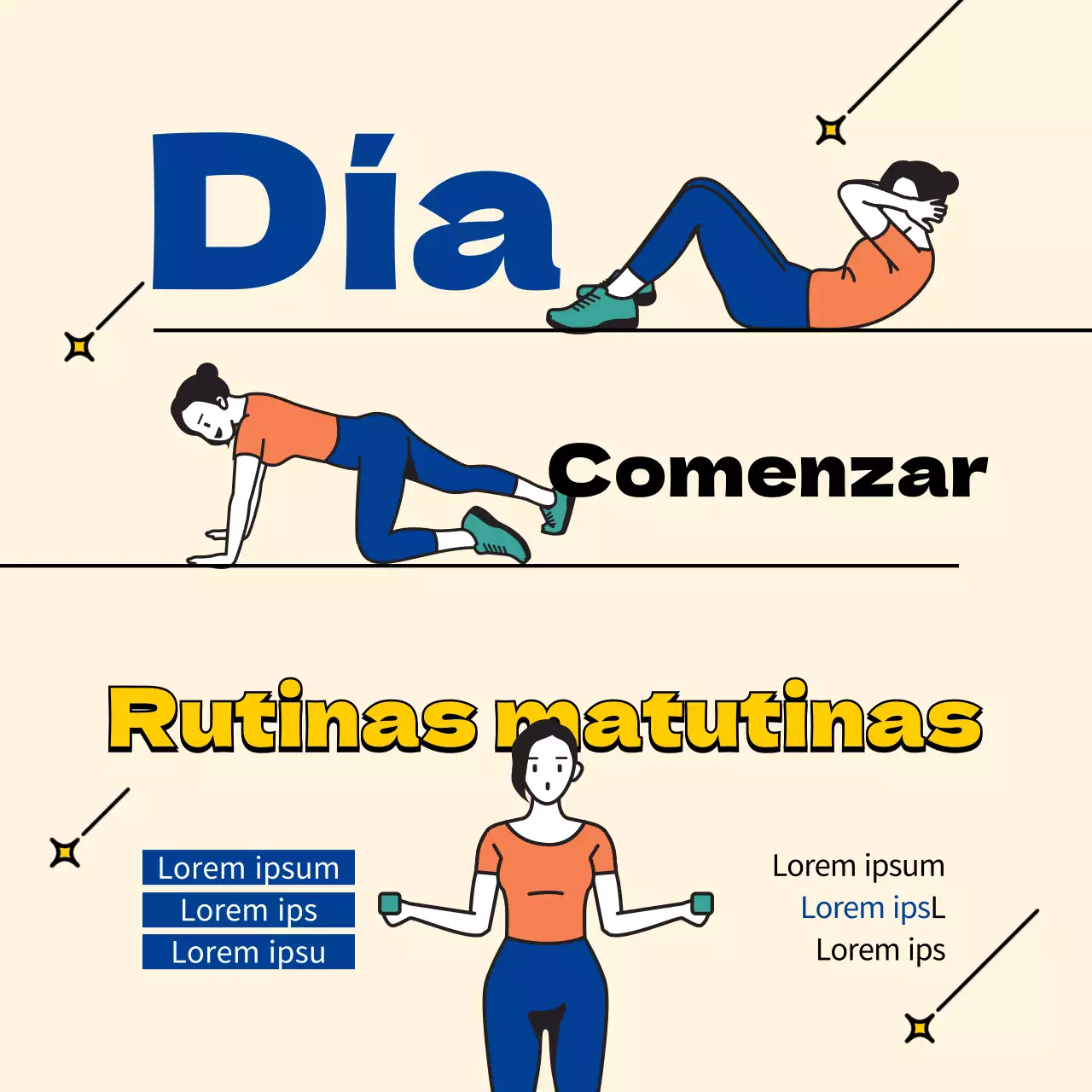 Explicaciones sobre las posturas de Pilates amarillas y azules en las redes sociales